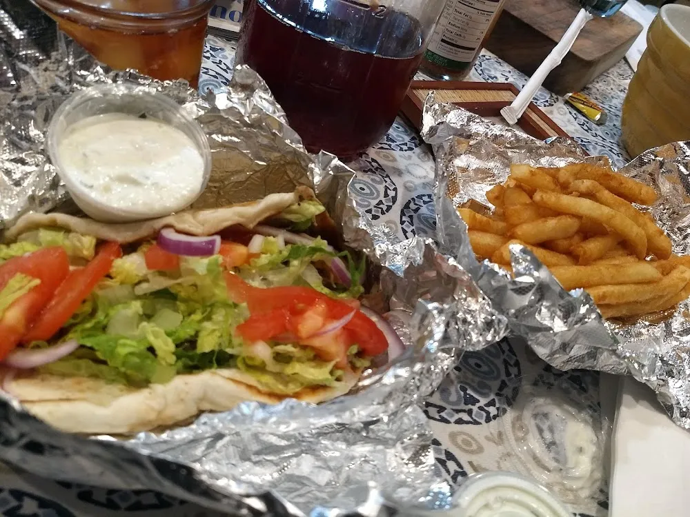 Classic Lamb Gyro and Fries